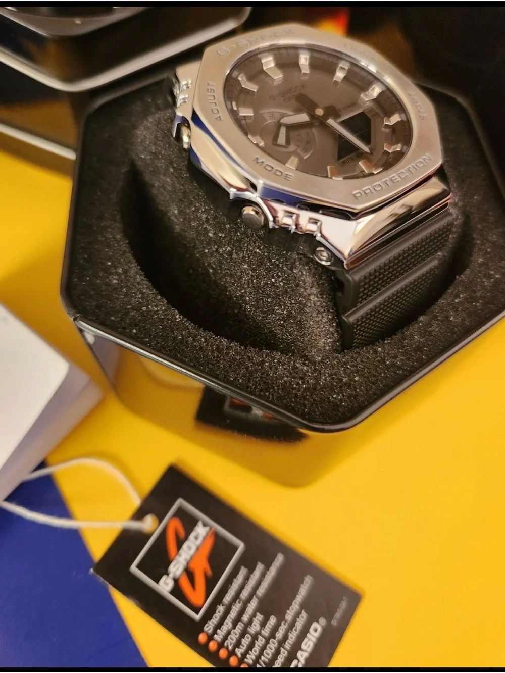 CASIO G-Shock GM-2100-1AJF Gray Silver Digital Chrono Mens Watch